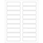 WL-157 address label template vector image